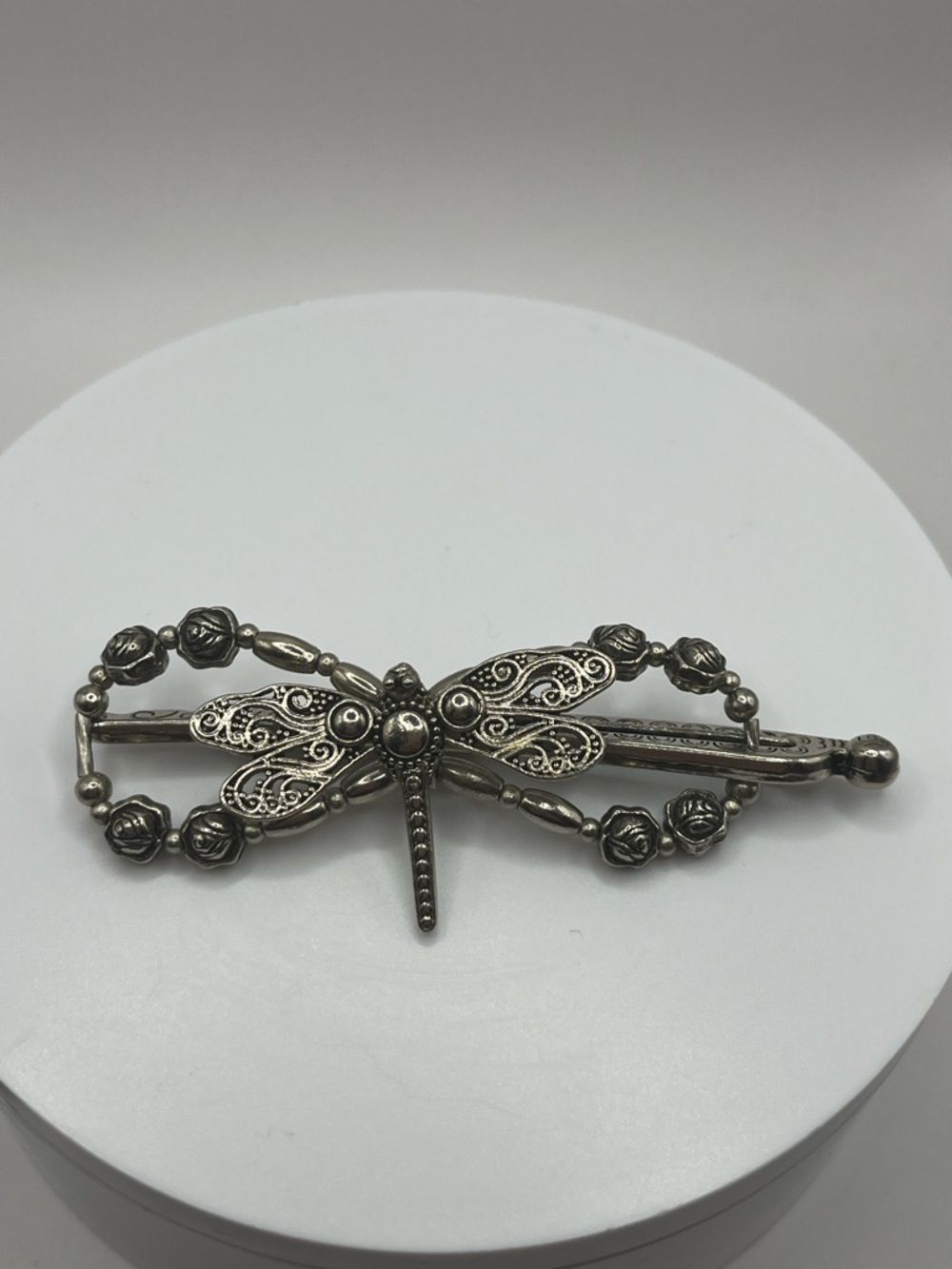 Lilla Rose Flexi Filigree Dragonfly Beaded Hair Clip Pin Holder Size Small